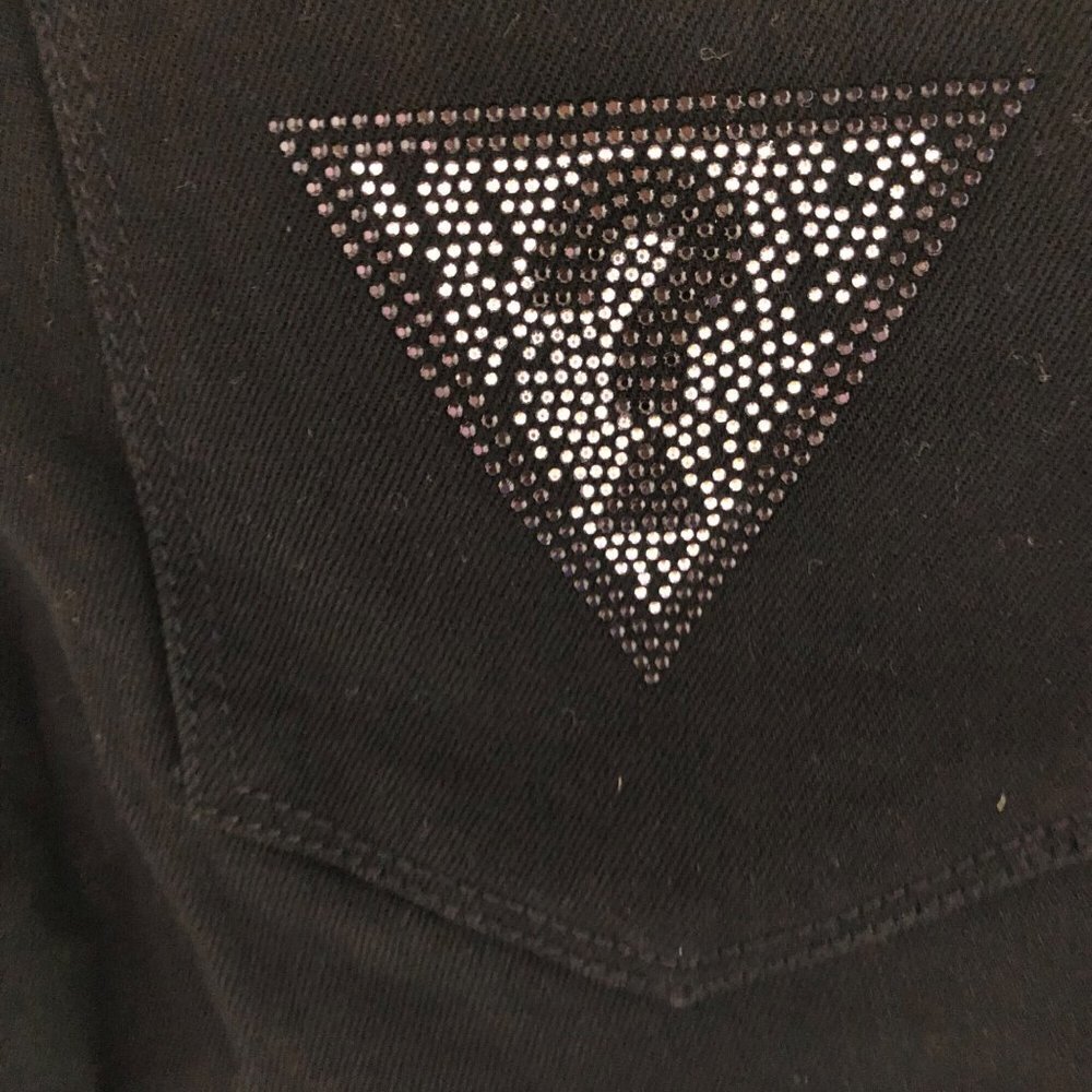 GUESS‎ BOOT CUT MID RISE BLACK JEANS 28 NWT